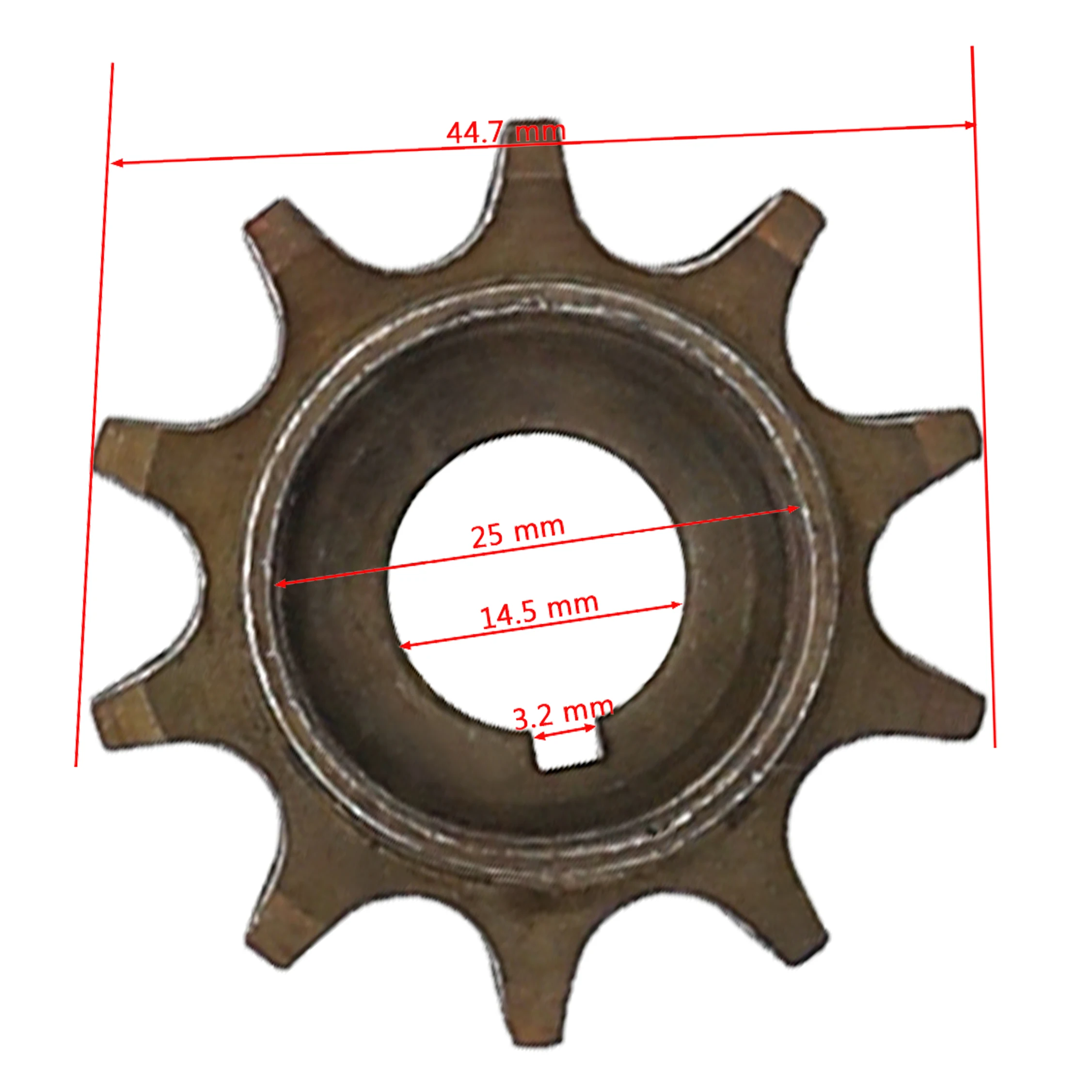 10 teeth Convenient Durable Stable 10T Clutch Gear Drive Sprocket 49cc 66cc 80cc Engine Motorized Bicycle