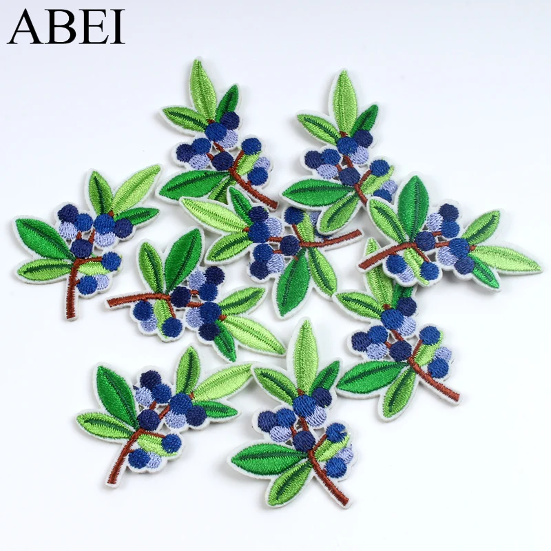 10pcs Cartoon Flower Patch Embroidery Tree Patches Iron On Plants Stickers For Apparel Decors Sewing Patchwork Crafts Accessory