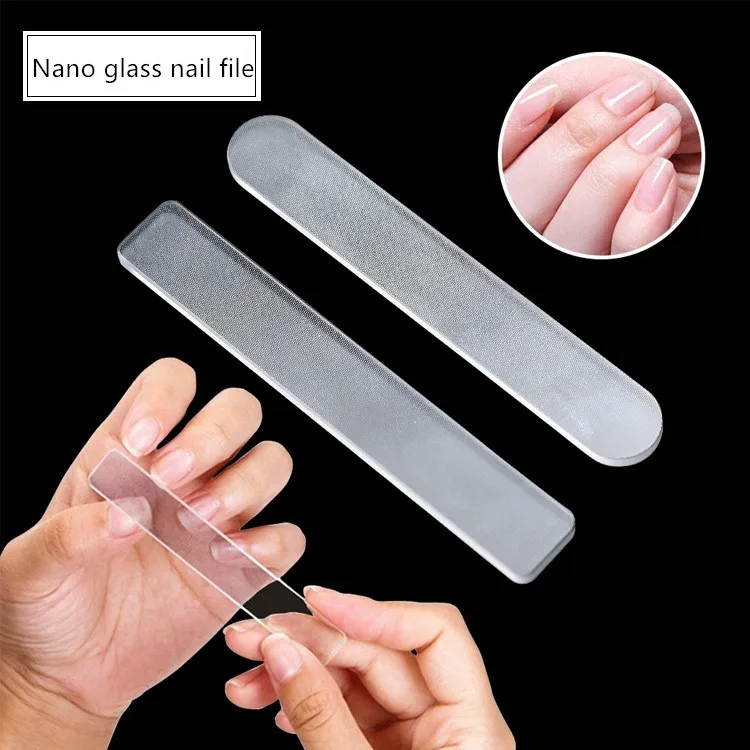 Professional Glass Nail File Sanding Polish Grind Buffer Manicure Fingernails Toenails Durable Block Shiner Strip Sanding Tool