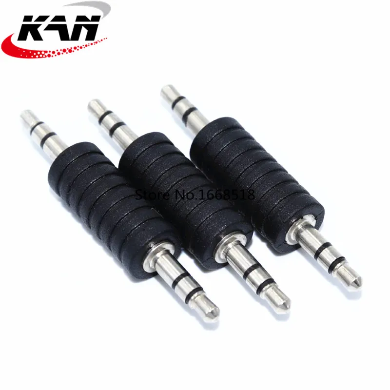 5pcs Mini Black 3.5mm Stereo Male To 3.5mm Male Headphone Audio Adapter Jack Coupler Connector Best Price