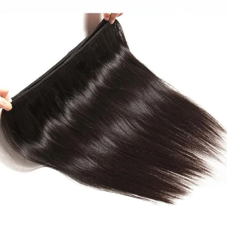 Sophia-Bundles de cheveux raides brésiliens, tissage naturel Remy, extensions de cheveux, 26 po, 28 po, 30 po, 1/3/4 Bundles