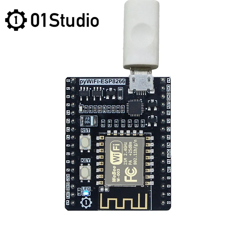 01Studio pyWiFi- ESP8266 Development Demo Embedded Board MicroPython IOT WiFi Programming Develop Wireless