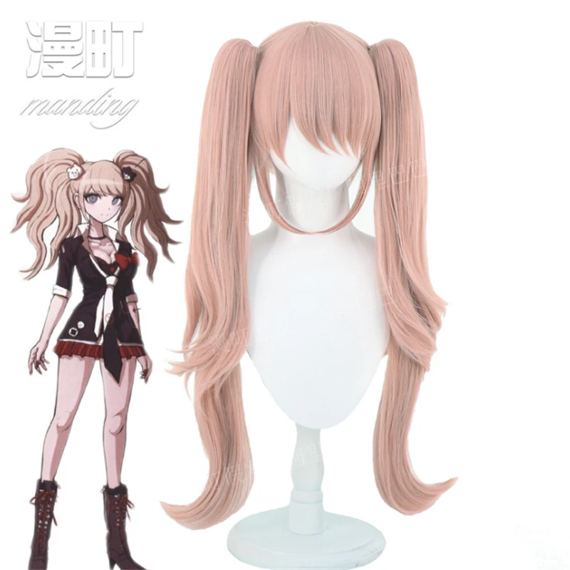 100cm Danganronpa: Trigger Happy Havoc Cosplay Miu Iruma Role Playing Wigs Halloween Cosplay Cute Pink Color Long Wig