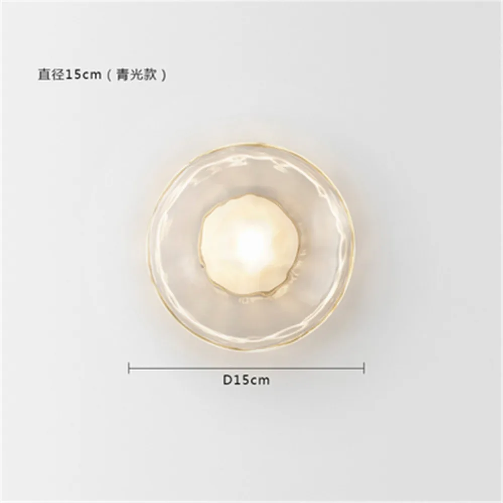 Ceto Wandlamp Postmodern retro wandlamp Design Glas Rond Led Luxe Loft Decor Gang Gangpad Binnen Slaapkamer dubbele wandlamp