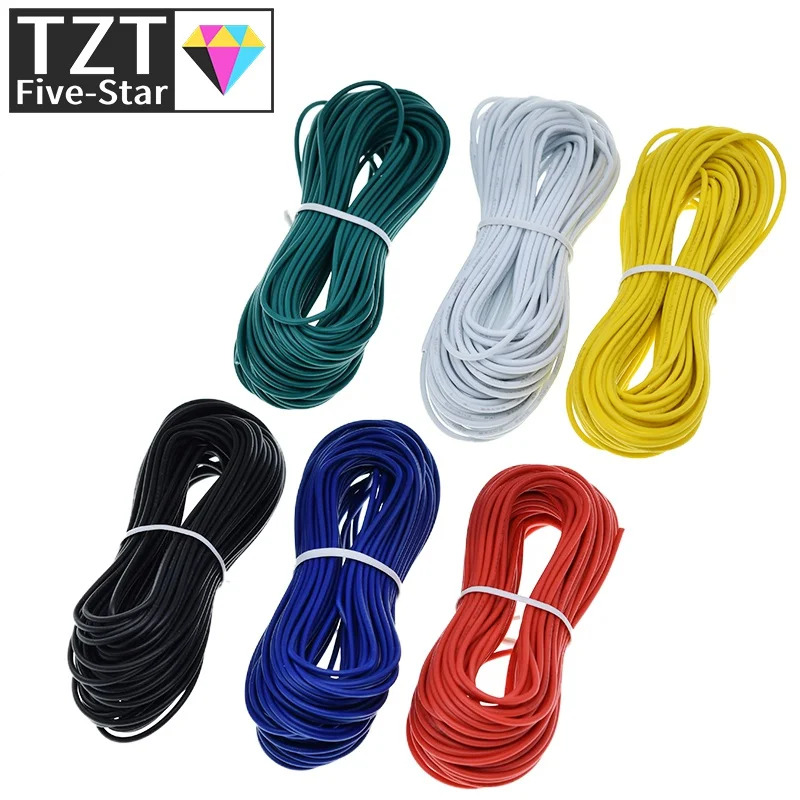 TZT 10M UL-1007 24AWG Hook-up Wire 80C / 300V Cord DIY Electrical Wire cable Red/Black/Blue/Yellow