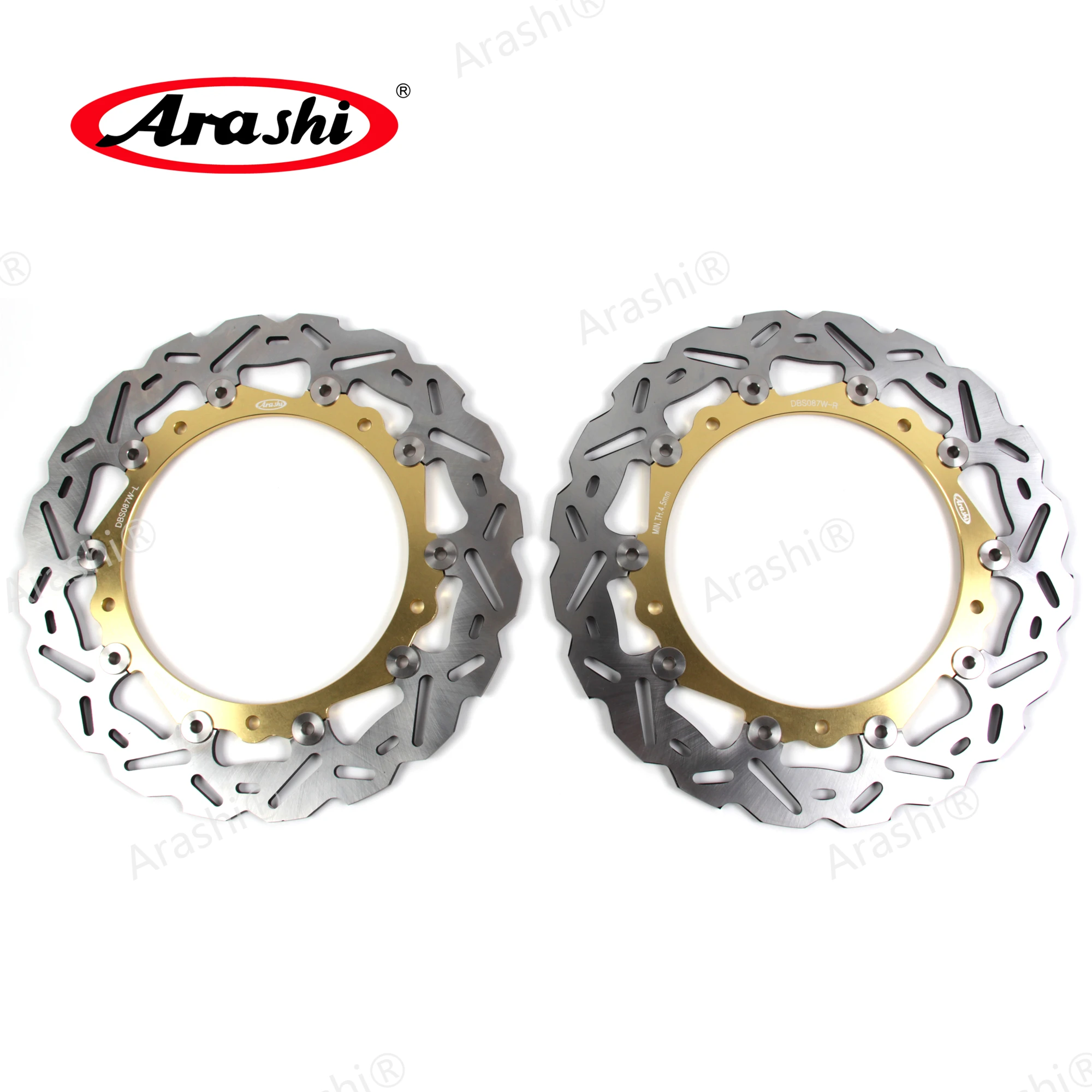 Arashi 1 Pair CNC Full Floating Front Brake Discs Brake Rotors For BMW K1200S K 1200 S / ABS 2004 2005 2006 2007 / K1200GT ABS