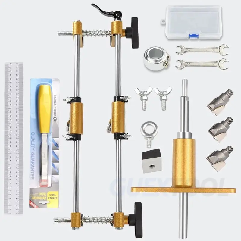 Imagem -04 - Madeira Door Lock Hole Opener Dispositivo Grupo Mortice Lock Fitting Jig Máquina de Entalho Mortising Template Mortiser