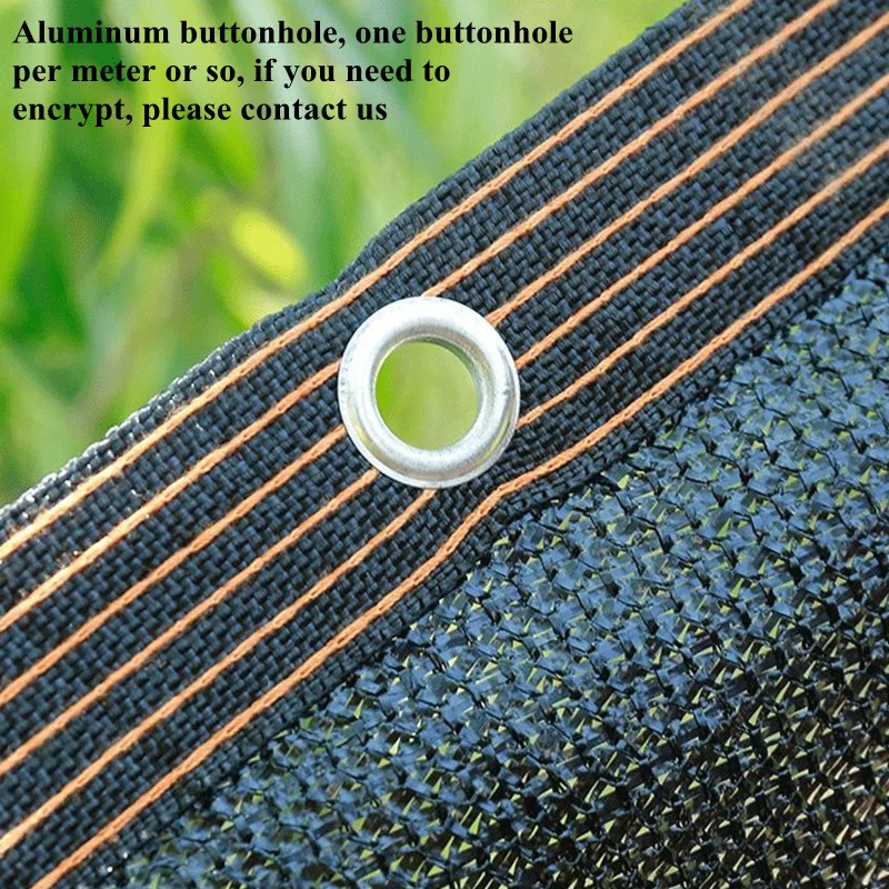 Black 3 Pin Anti-UV HDPE Shading Net Garden Balcony Succulent Plant Sunshade Net Outdoor Swimming Pool Sun Shade Net Car Cover