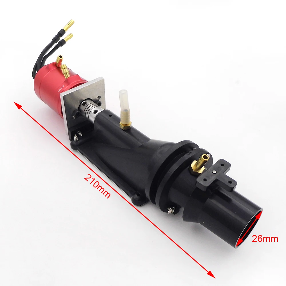 22mm Hole Turbo Water Thruster Jet Pump Spray 26mm Propeller + 2860 KV3400 Brushless Motor for 40cm 70cm RC Jet Boat