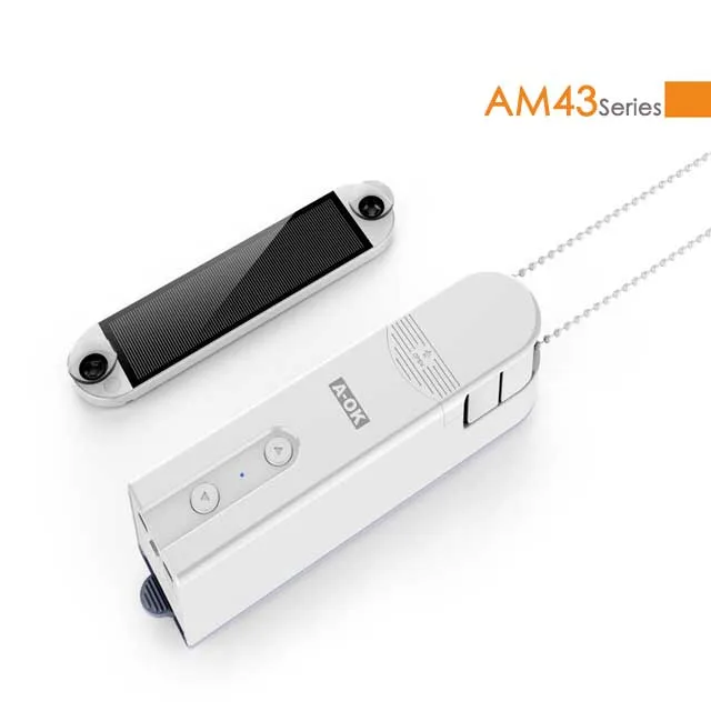 Intelligent Bluetooth motor wireless app control ball chain rope motor with solar panel roller blinds zebra blinds Drive motor