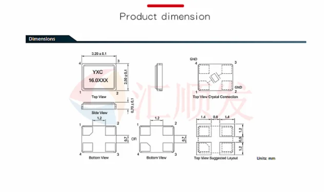 5 sztuk!!! 3225 SMD pasywny kryształ oscylator/YSX321SL 48MHZ 10ppm 20PF X322548MSB4SI 4 stopy