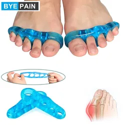 1Pair Toe Separator Gel Hallux Valgus Corrector Silicone Orthopedic Hammer Toe Straightener Spreader Foot Care Tool