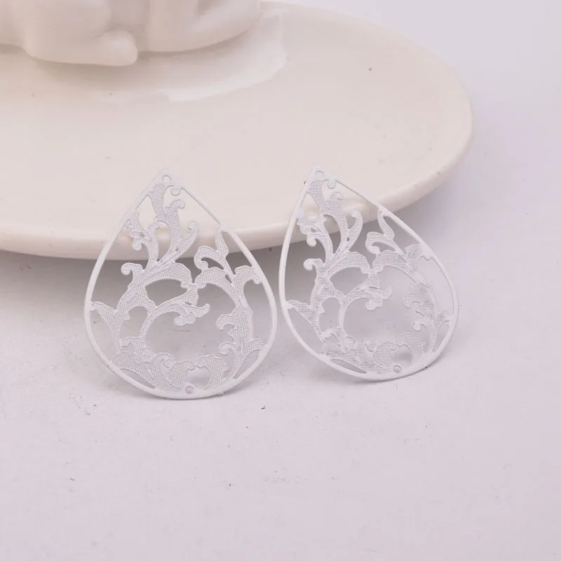 30 Stück AB1496 30*38mm Große Ovale Anhänger Ohrring-Zubehör DIY Schmuckkomponenten – Detail 4