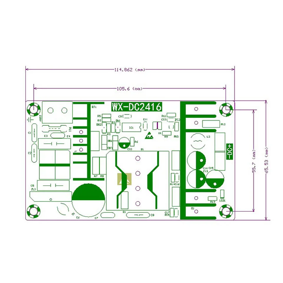 AC-DC 180W AC 85-265V ถึง DC 36V 5A Switching Power Supply โมดูล