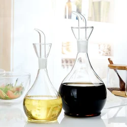 Nordic Glass Oil Pot, Seasoning Pot, Soy Sauce Bottle, Vinegar Pot, Household Kitchen Supplies, Leak-proof Oil Bottle