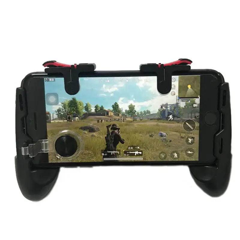 Universal PUBG Game Controller Phone Grip with Joystick Fire Buttons Game Trigger for Android IOS Mobile Phone Gamepad