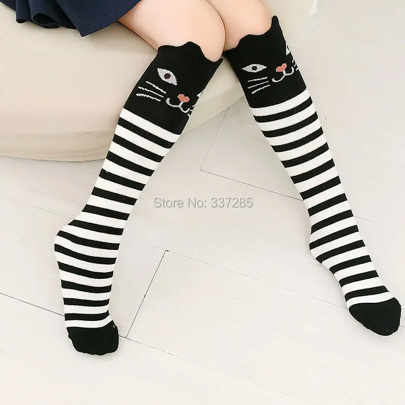 Kinder-Wärmesocken, Kurze Niedliche Cartoon-Socken für Mädchen, Kniehohe Socken für Kleinkinder, Baumwoll-Babysocken mit Tiermotiven, Überkniestrümpfe für Mädchen – Detail 19