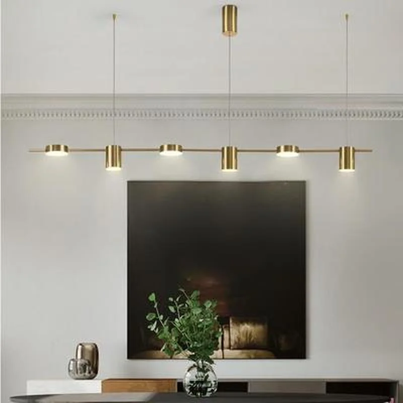

Modern minimalist restaurant pendant lamp strip minimalist bar table dining room creative long shape pendant lights