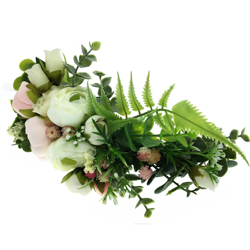 Women Wedding Flower Wreath Crown Festival Headband Women Hair Accessories Headdress Girl Floral Garland Wedding Floral Headwear