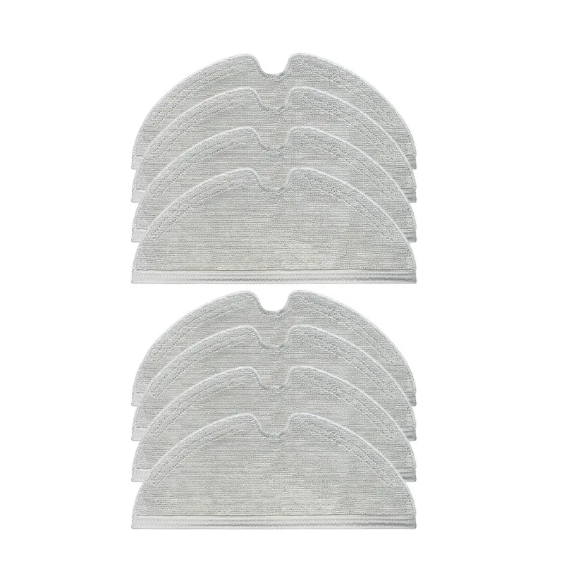 2 4 6 8 10 Chiếc Có Thể Giặt Vải Vụn Dishcloth Dành Cho Xiaomi Dreame Bot D9 Max D9 Max Robot Hút Bụi, đầy Đủ Diện Tích Cây Lau Nhà Vải Phần Bộ Dụng Cụ