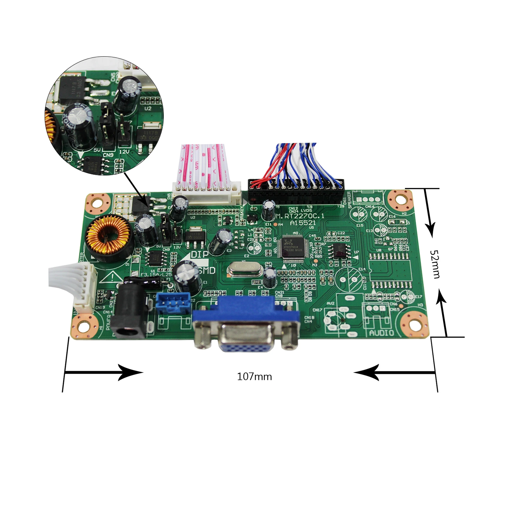 VGA LCD 컨트롤러 보드, 18.4 인치 1920x1080 CLAA184FP01 과 호환 가능