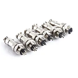 1set GX12 2/3/4/5/6/7 Spille Maschio + Femmina 12 millimetri L88-93 Circolare aviation Spina Presa Filo Connettore del Pannello con la Protezione di Plastica Coperchio