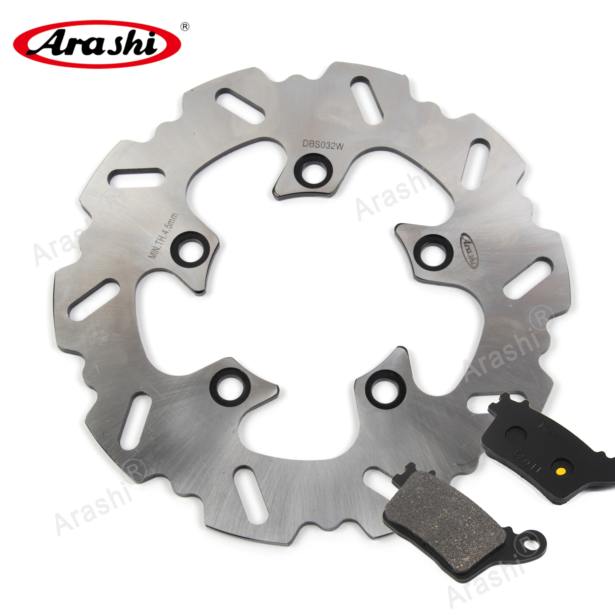 ARASHI CNC Rear Brake Disc Rotor Brake Pad Motorcycle Disk For SUZUKI GSX R GSX-R 600 GSXR600 GSXR750 2011 2012 2013 2014 2015