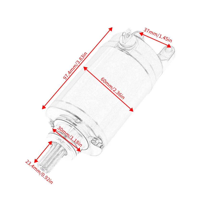 Motorcycle Engine Starter Motor For Triumph Street Tiger 800 675 XC Standard R (VIN 560476/560477) T1311112 T1314455    T1310060