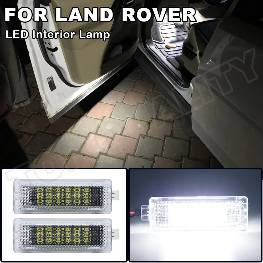 For Land Rover Range Rover Sport Discovery 4 Freelander 2 LR2 LR3 LR4 Evoque LED Under Door Footwell Courtesy Interior Light 2X