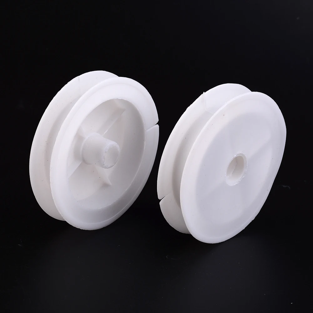 10Pcs White Plastic Empty Spools for Wire Thread Bobbins Stringing Material Jewelry Making Organizer Tool 83x16mm