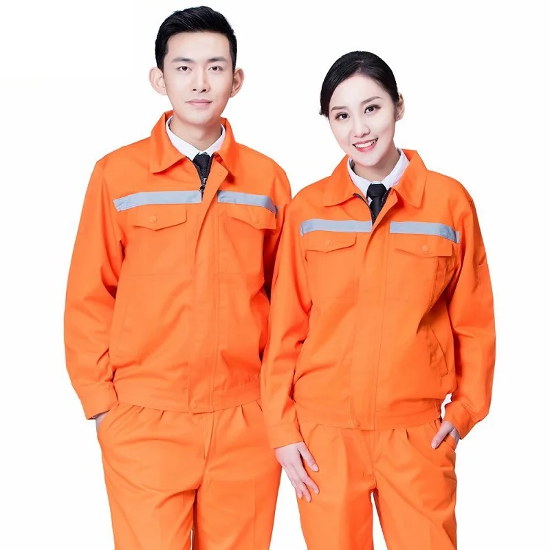 Summer Reflective Work Clothes Men Women Auto Tooling Durable Workshop Installation Highlight Safety Mechanical Labor Coverall