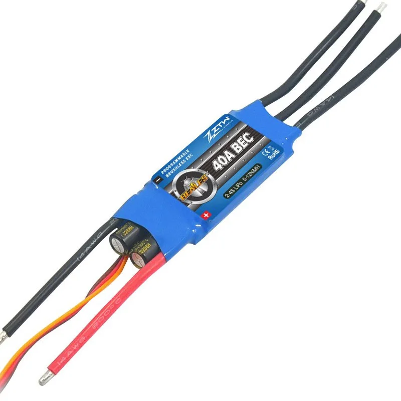 ZTW Beatle Series 2-6s 20A 30A 40A 50A 60A 80A Great Value Speed Controller ESC with Programe Card For RC Drone RC Helicopter