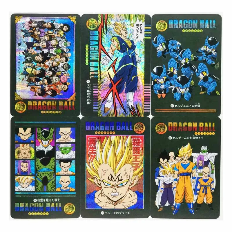 54pcs/set Dragon Ball Z GT Stormy Situation No.6 Super Saiyan Heroes Battle Ultra Instinct Goku Vegeta Game Collection Cards