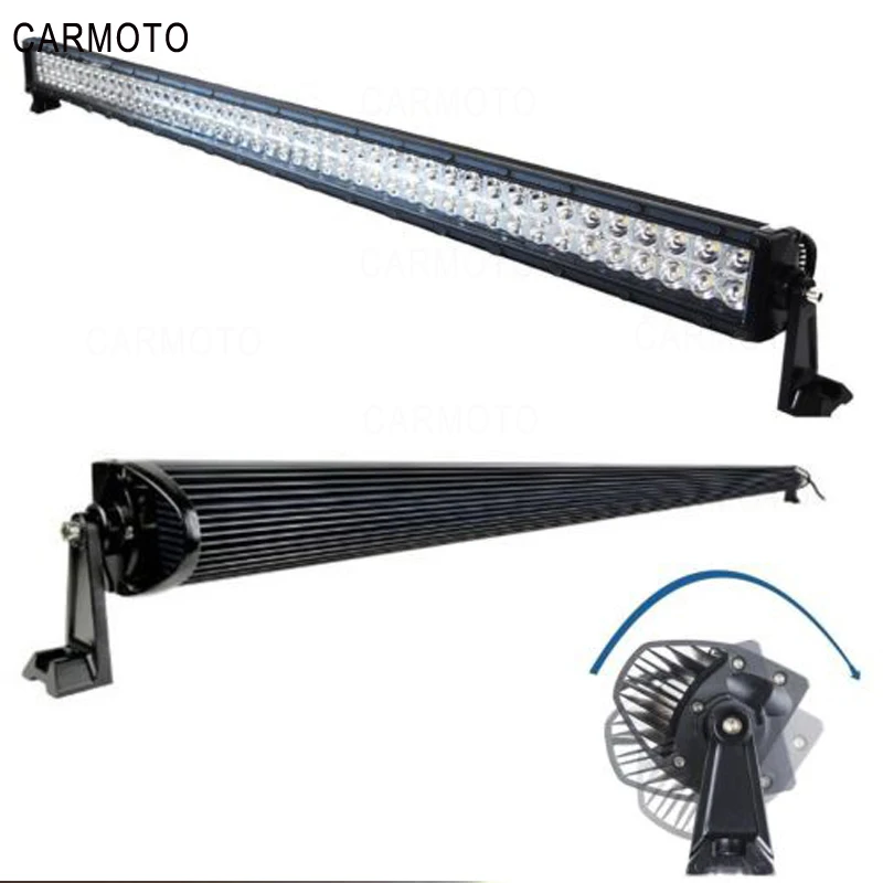 for Jeep Wrangler JK 07-15 Kit 52''/22inch +3inch  LED Light Bar Headlights +Windshield Mounting Brackets For Lada uaz4x4