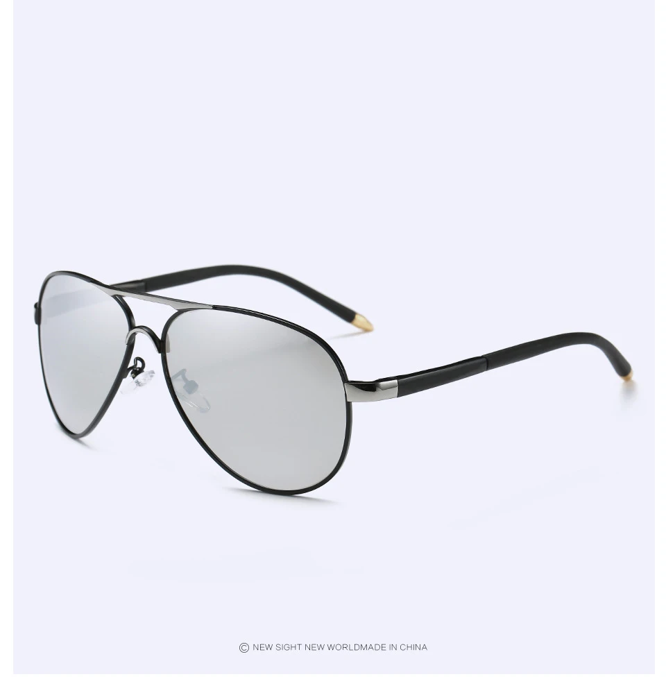 Neue Design Outdoor Sport Pilot Polarisierte Sonnenbrille Männer Frauen Anti-Glare Fahren Gläser Trendy Shades Spiegel Objektiv sonnenbrille – Detail 22