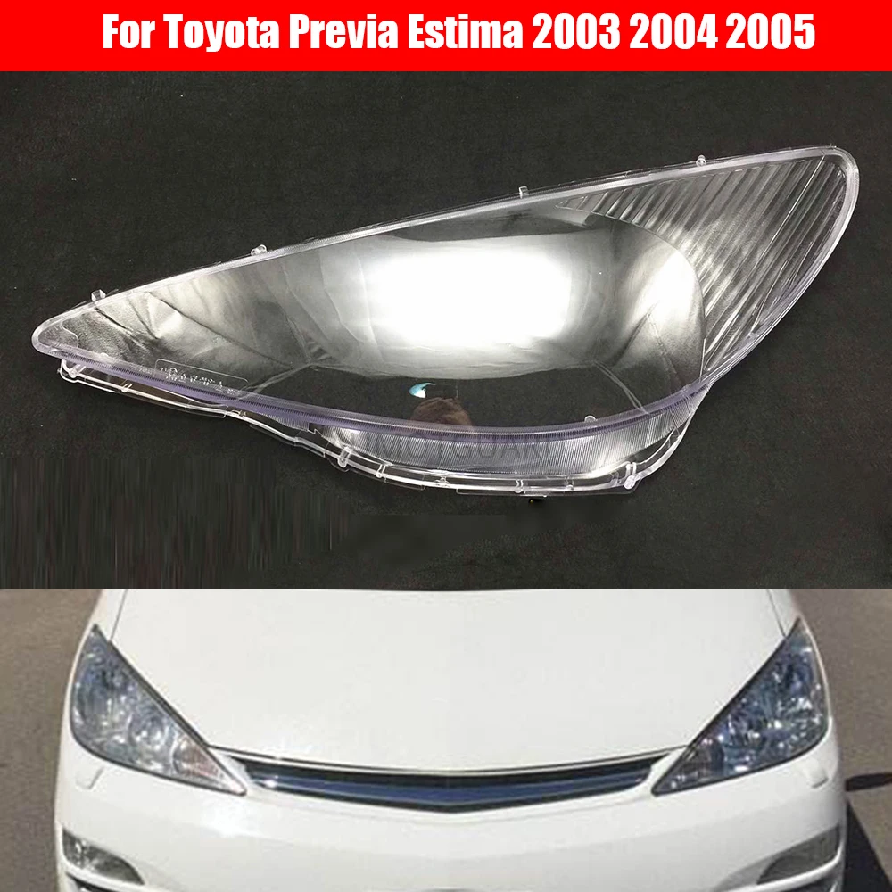 

Для Toyota Previa Estima 2003 2004 2005 линзы фары автомобильные Сменные прозрачные чехлы для автомобильных фар