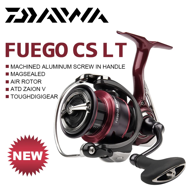 Original New 2021 DAIWA FUEGO CS LT Fishing Spinning Reels 2000-6000 MAGSEALED Air Rotor Saltwater Reel Fishing Wheel Waterproof