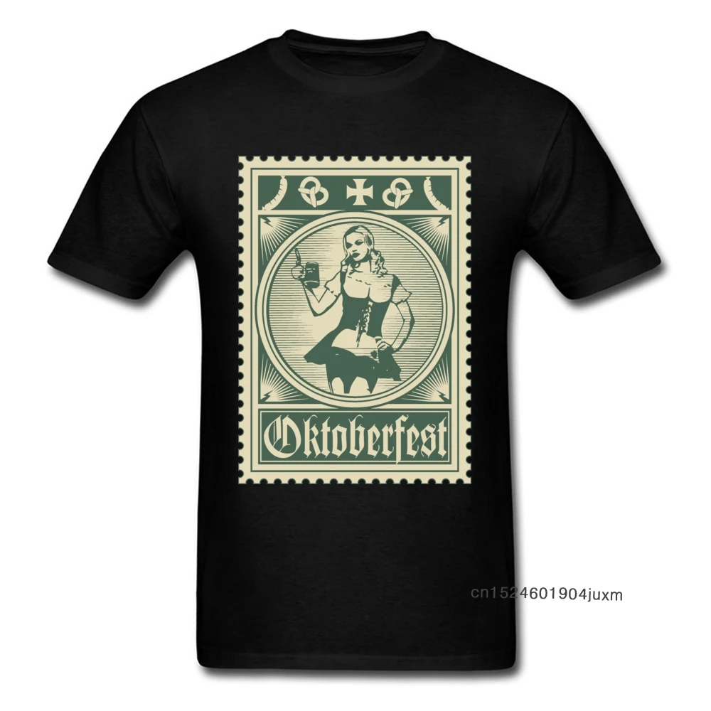 Tops Men T-shirt Oktoberfest Stamp TShirt Beer Lover Festival T Shirts Vintage Black Clothing Oversized Custom Male Tees