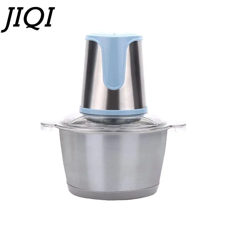 JIQI 2L Multifunctional Food Processor Blender 220V Mini Meat Grinder Ice Crusher Milkshake Vegetable Fruit Puree For Baby