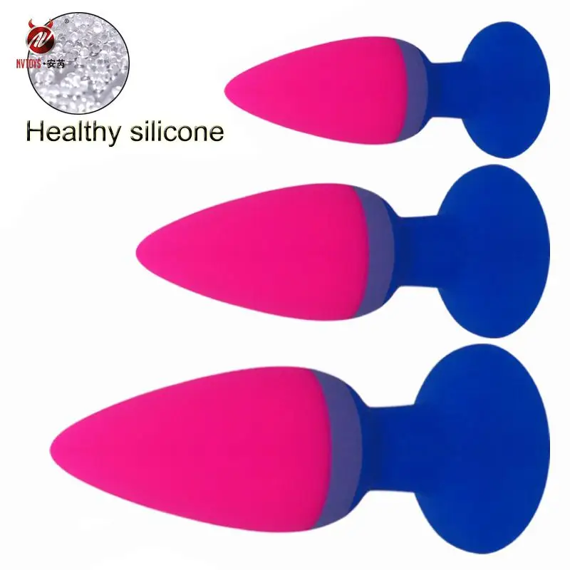 NV TOYS Silicone Butt Plug Anal Plugs Unisex Sex Stopper 3 Different Size Adult Toys for Men/Women Anal Trainer For Couples SM