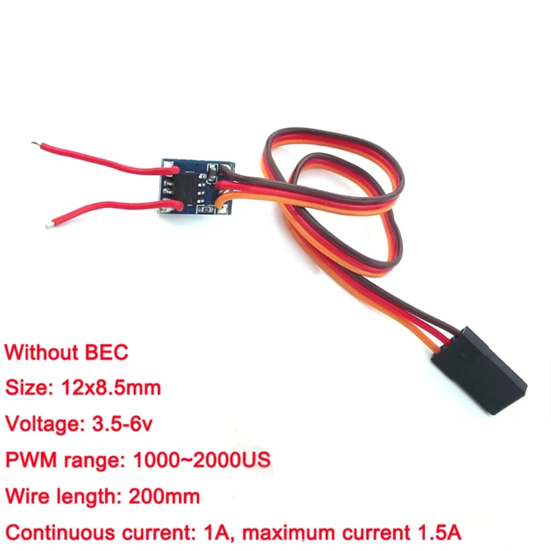 Micro Electronic Speed Controller ในรถมินิ360องศา Dual Way แบบสองทิศทางเปลี่ยนแปรงสำหรับของเล่นประกอบรถ