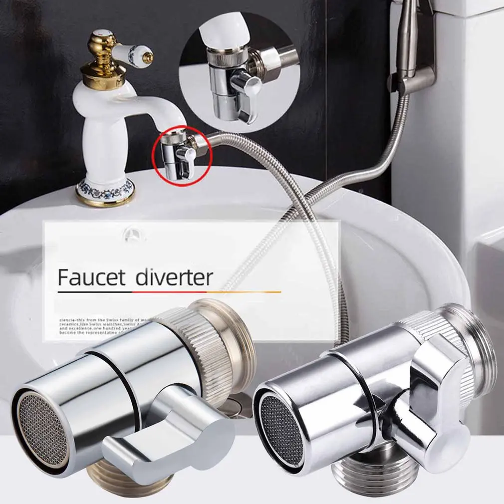 Schakelaar Kraan Adapter Aanrecht Splitter Omschakelklep Water Tap Connector Kraan Valve Diverter Voor Wc Bidet Douche