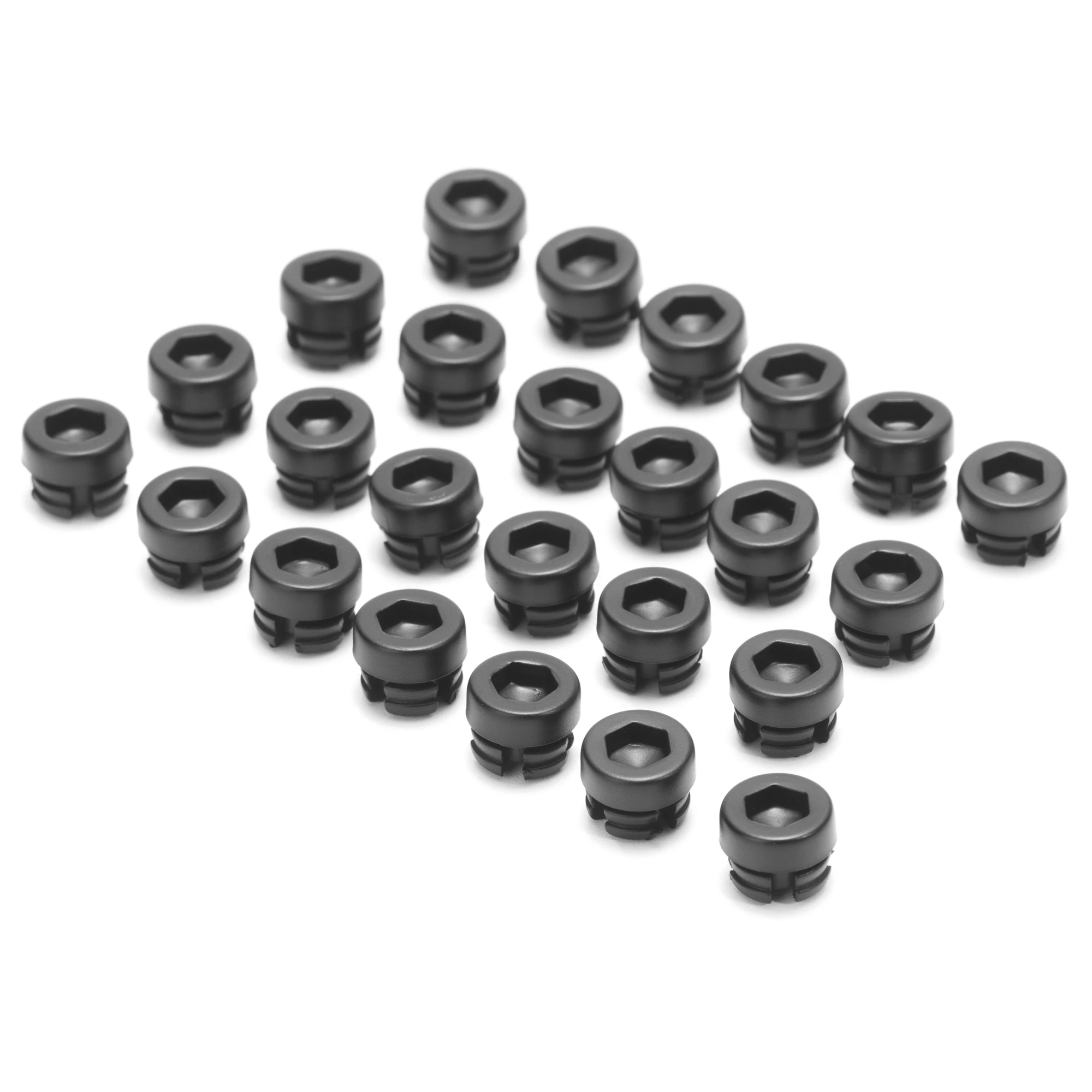 125pcsx8mm Universal ABS Plastic Wheel Rivets Nuts Replacement Studs Rim Lip Decoration Car Styling For 370036-FB