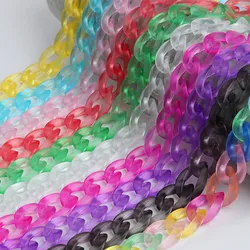 Fashion Matte Acrylic Glasses Chain Women Holder Cord Reading Sunglasses Chain Largands Eyeglasses Hanging Neck Chain Strap Rope