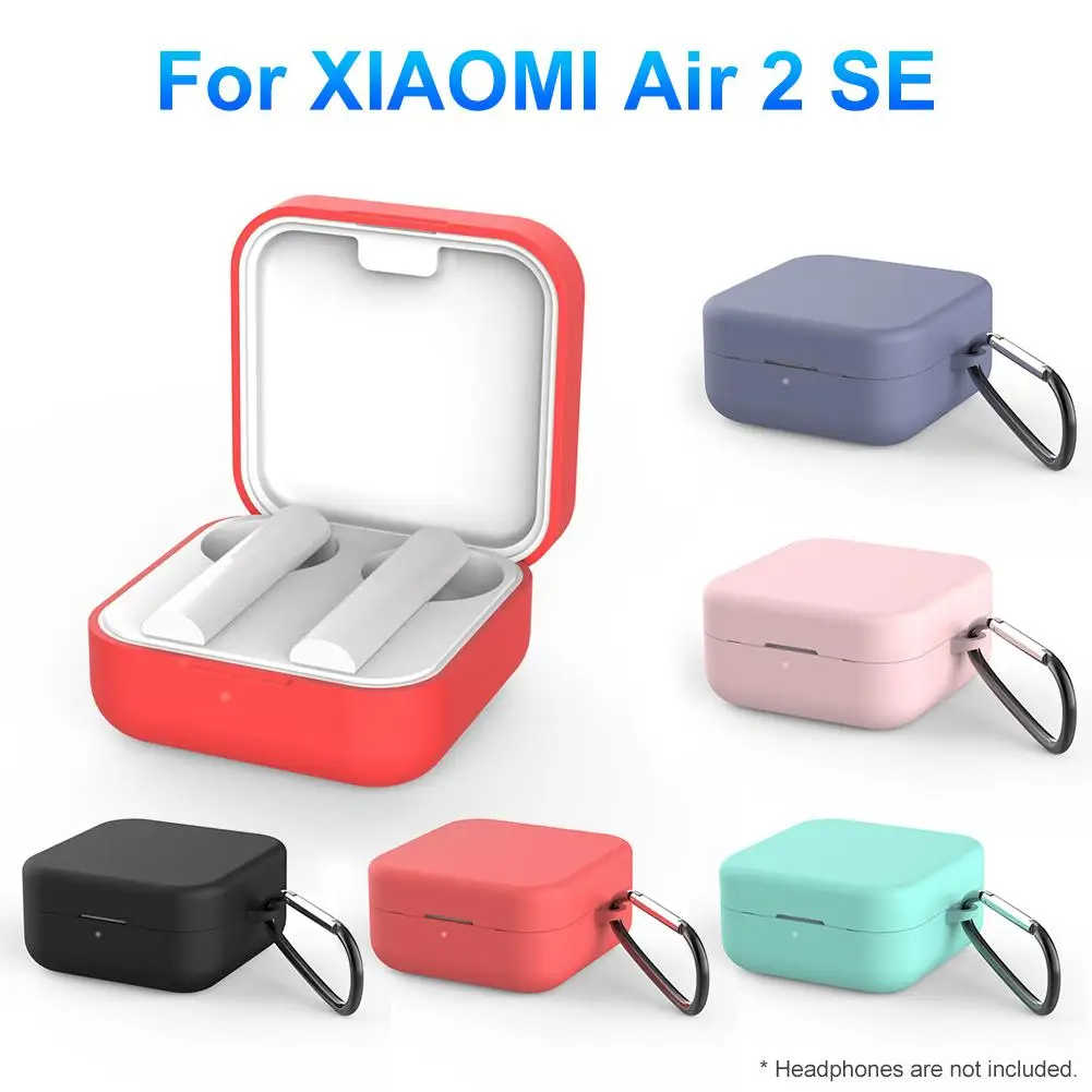 Soild Color For Mi Air 2 SE Case Silicone Headset Case Earphone For Mi Air2 SE Headphone Cover