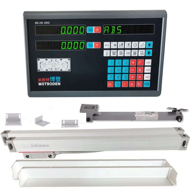 Imagem -05 - Máquina de Fresagem de Torno de Dois e Três Eixos Lcd Cnc Balança Linear Tela Digital Eletrônica Tamanho Óptico