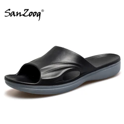 Summer Men Rubber Slippers Beach Shoes Slides Slates Palm Clap Casual Outdoor Indoor Home House Soft Comfortable Big Size 49 50