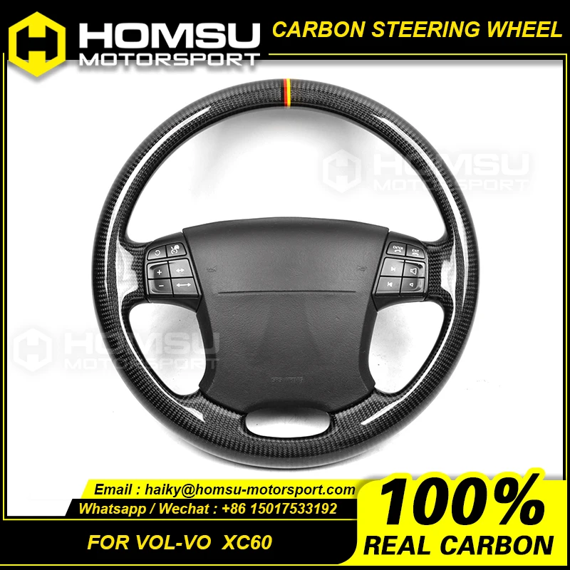 

Custom alcantar led carbon fiber LED steering wheel For volvo 09 year xc60 racing wheel convertible