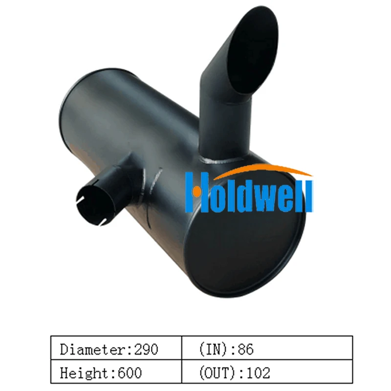 

Holdwell Muffler Silencer 4687844 4383156 AT218160 for John Deere 200CLC 230CLC 270CLC