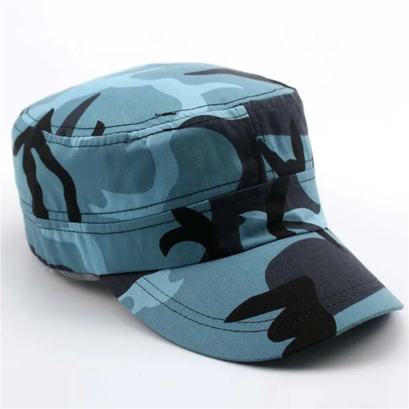 Summer Fashion Men Baseball Caps Tactical Army Camouflage Flat Cap Hats Women Men's Outdoor Visor Military Training Camo 2021